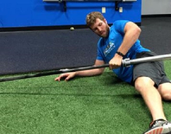 Fitness massage artifact: barbell bar