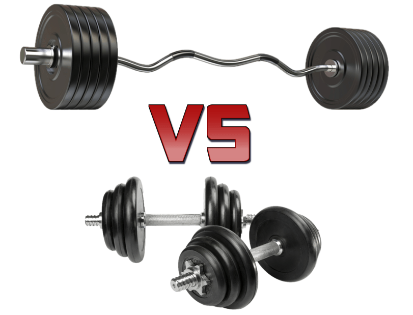 dumbbell vs barbell