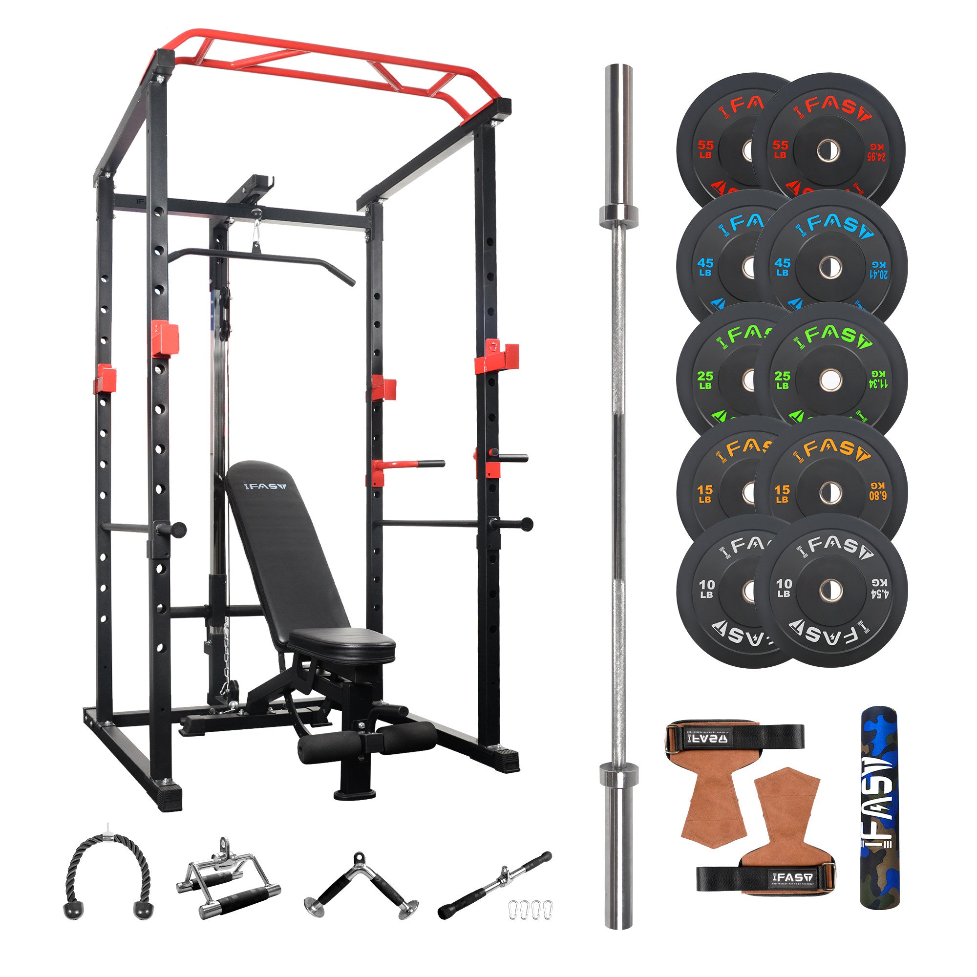 IFAST 300 lbs home gym package