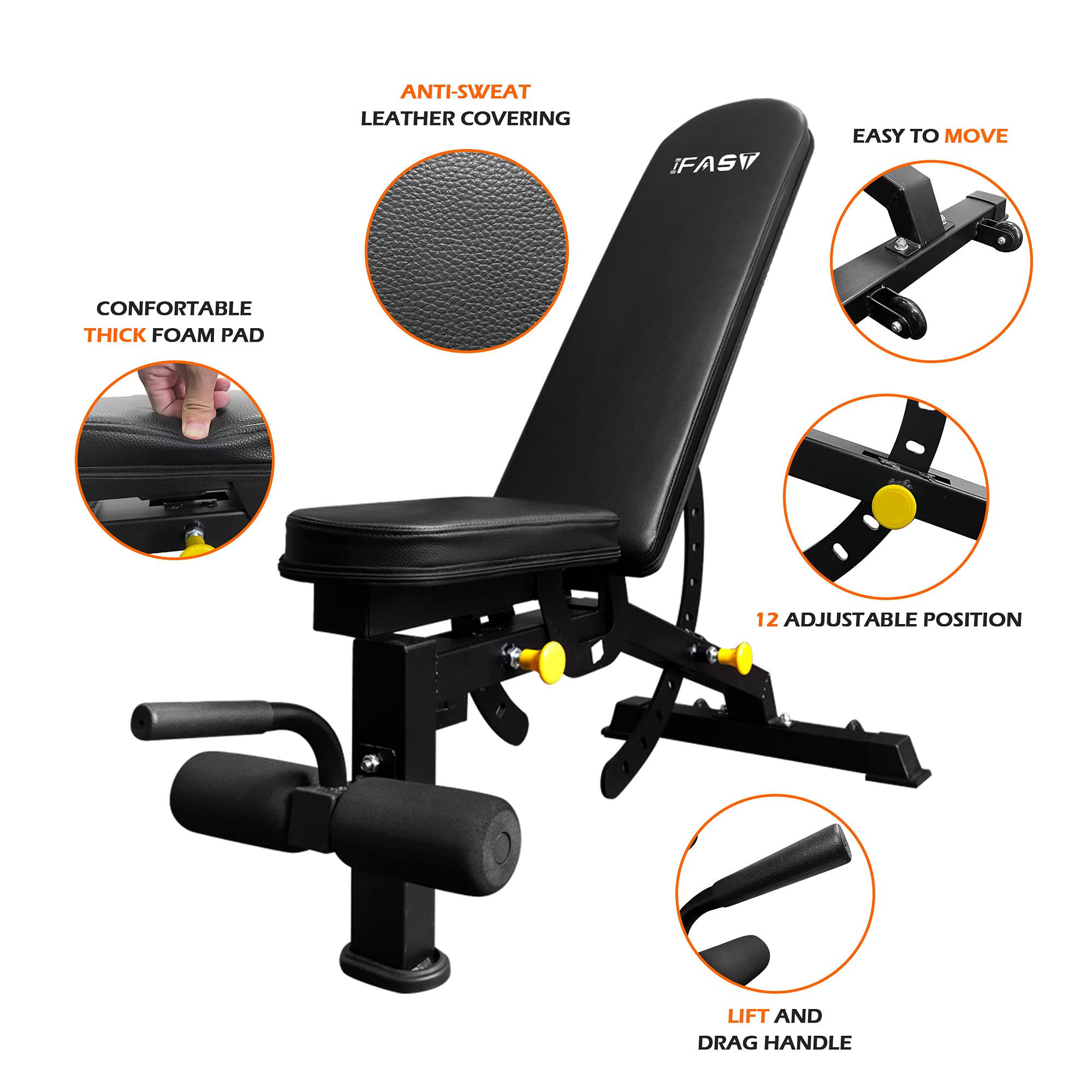 black weight bench