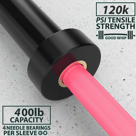 400lb pink barbell 