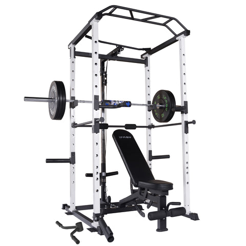 110lb white home gym package