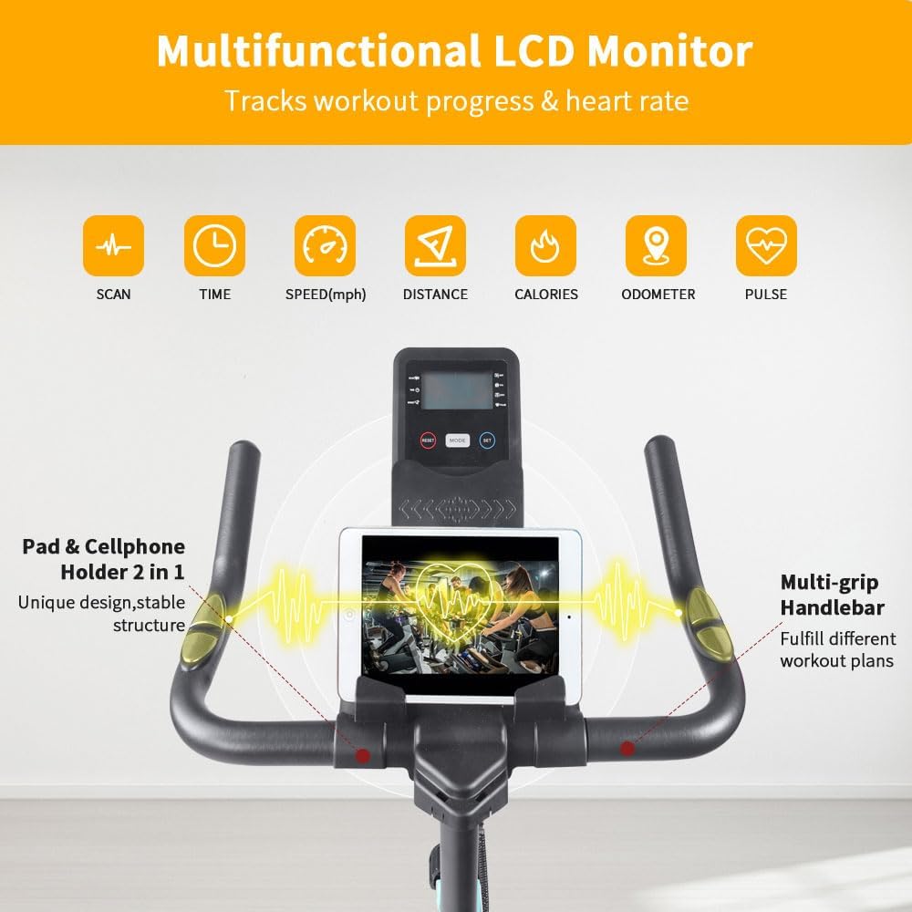 exercise bike with LCD Monitor