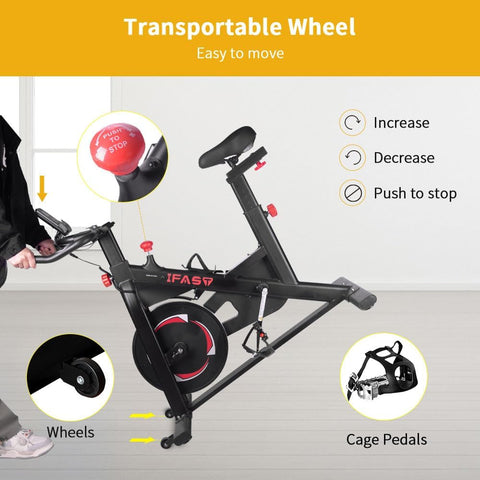 ifast exercise bike easy to move