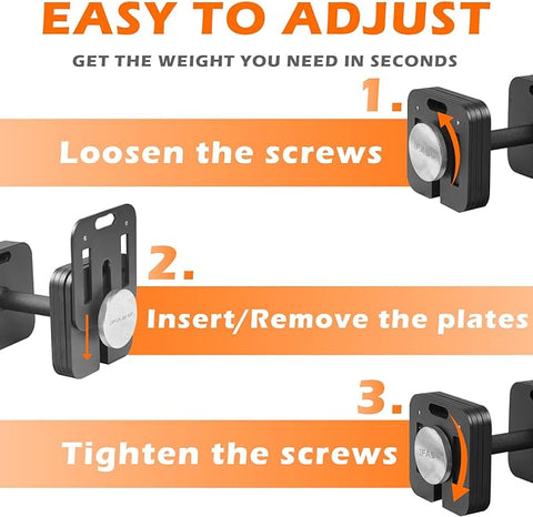 how to adjust dumbbell to get the weight you need