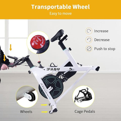 IFAST exercise bike easy to move