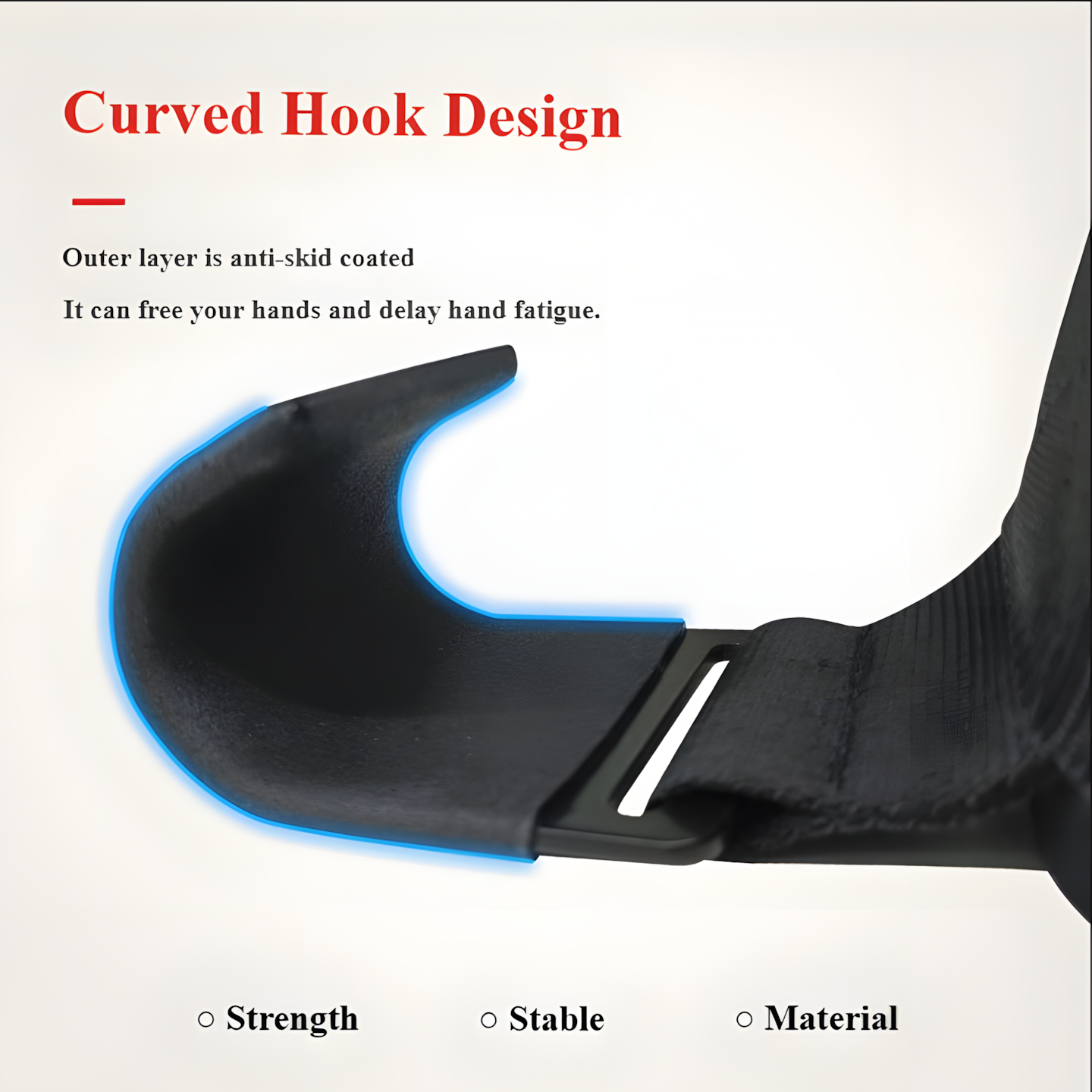 curved hook design