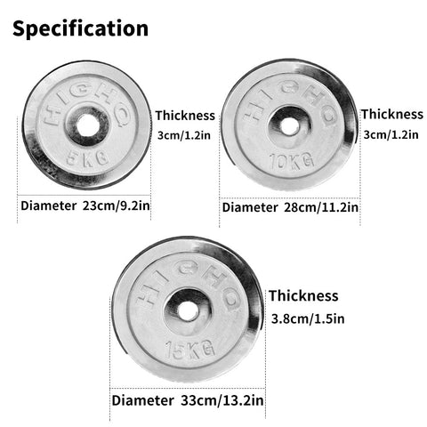 210Lbs Barbell Set specification
