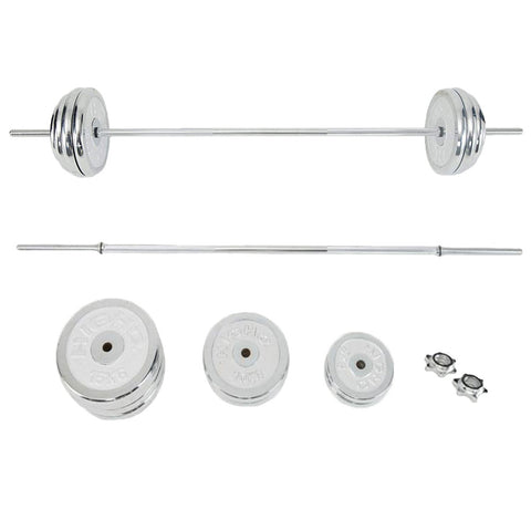 210Lbs Adjustable Cast Iron Barbell Set