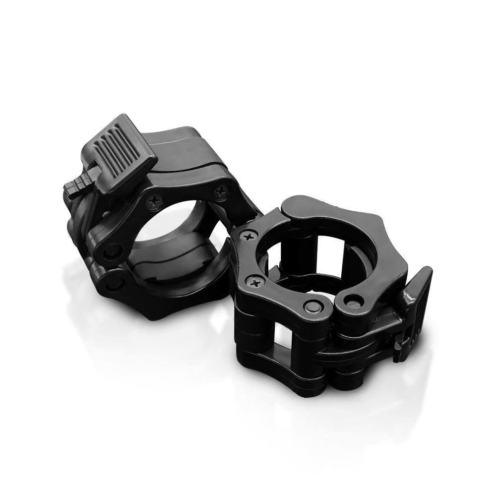 black Olympic bar clamps