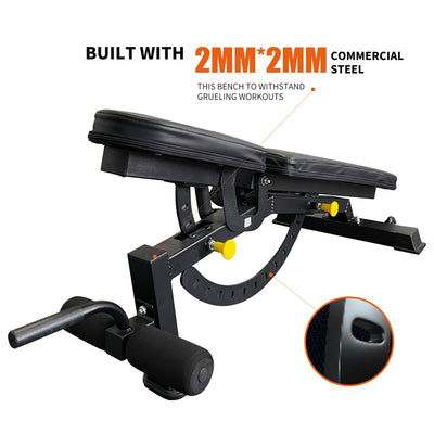 full body workout bench with 2mm steel