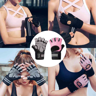 IFAST Fitness Gloves With Wrist Wrap Breathable Half-Finger.