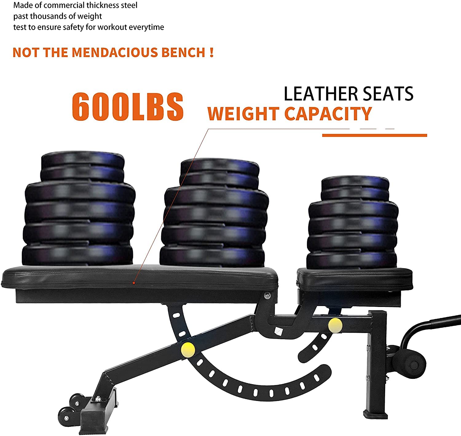 600lbs capacity weight bench