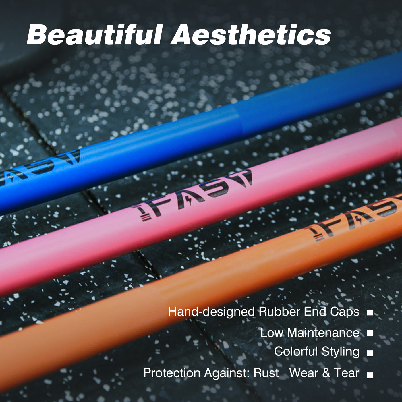 IFAST 4ft cerakote color barbell