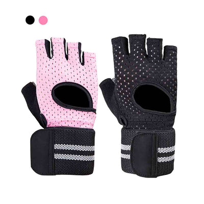 IFAST pink and balck breathable gloves