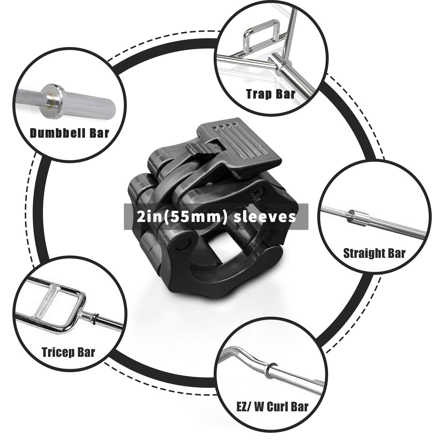 IFAST OLYMPIC BARBELL CLAMP(PAIR OF TWO).