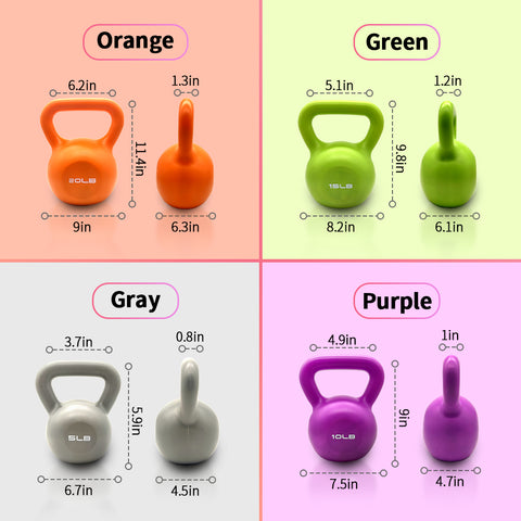 IFAST kettlebells size