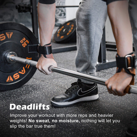 deadlift with lifting hooks