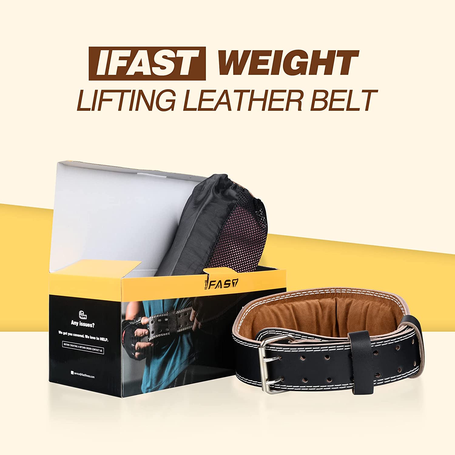 IFAST leather weight belts  package