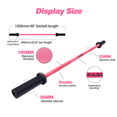 IFAST pink barbell size