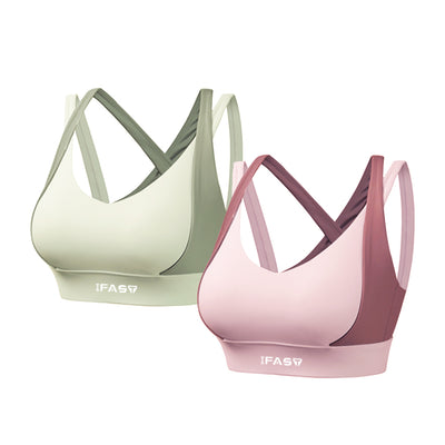 best pink and green sports bra