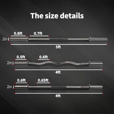 barbell sizes ifast fitness