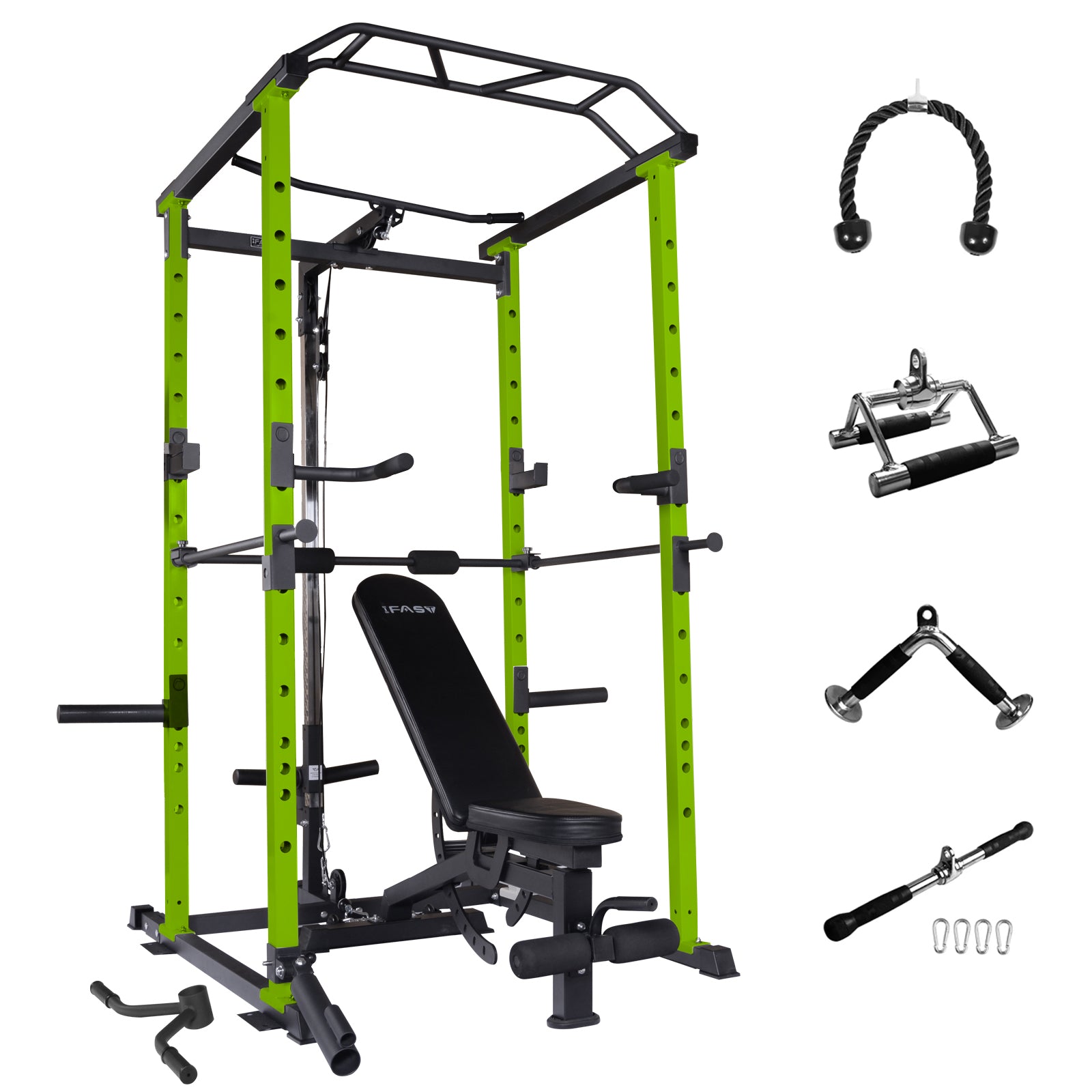 IFAST Power Rack With Bench Cable Attachment 3 Colors