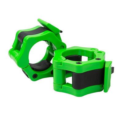 Green Olympic barbell clamps IFAST